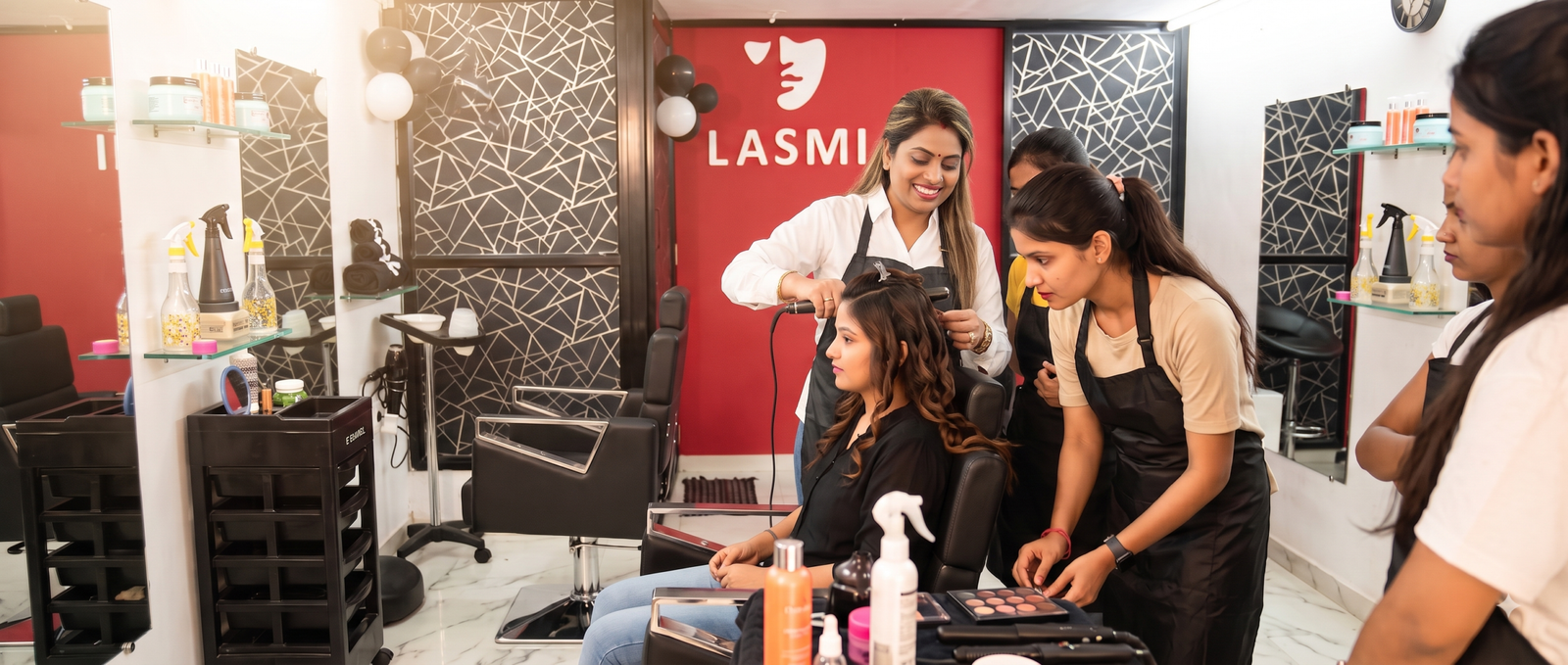 Training session at Lasmi Beauty Artist & Creator